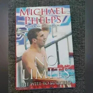 Michael Phelps Hardcover Book - No Limits The Will  to Succeed